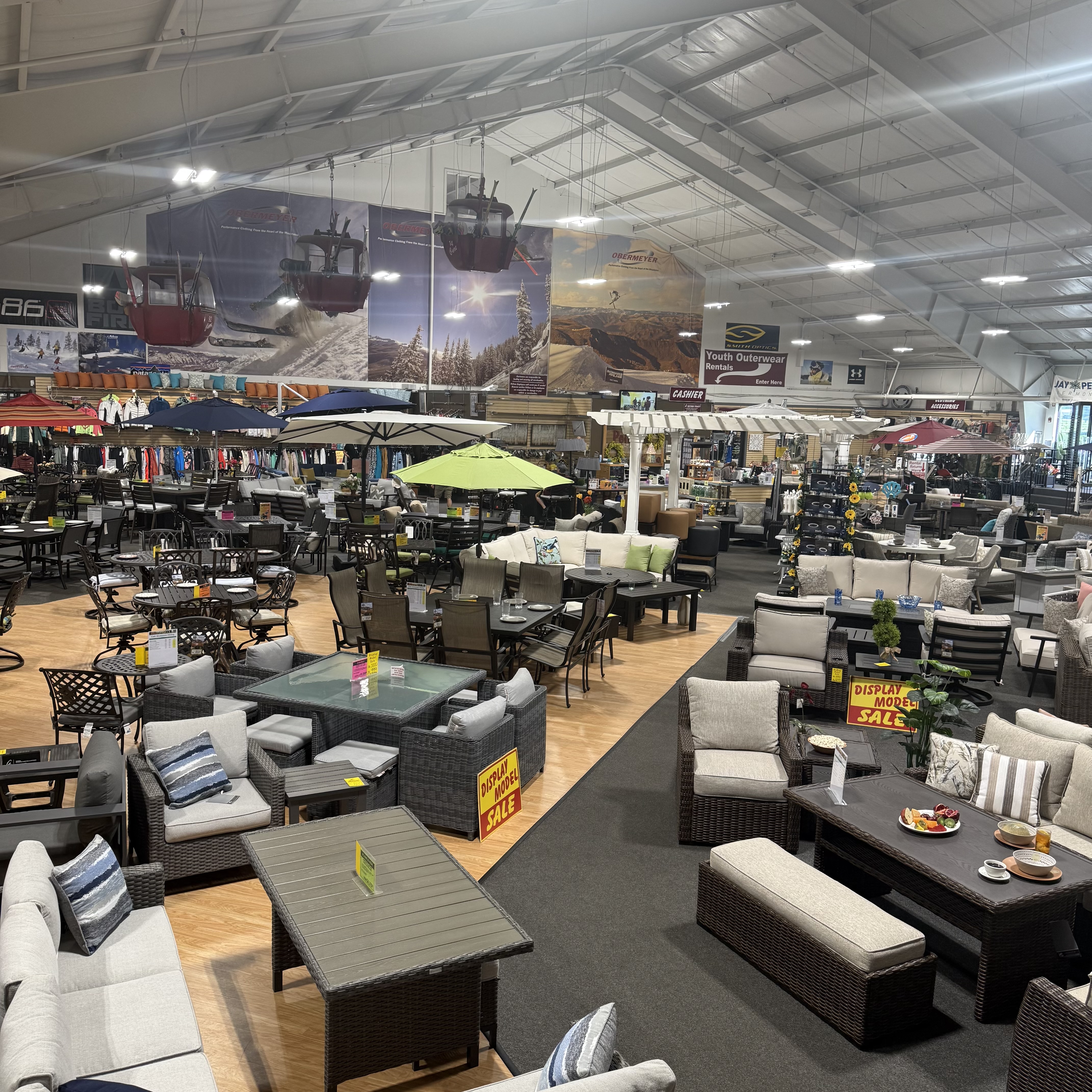 Pelican Shops patio furniture showroom interior